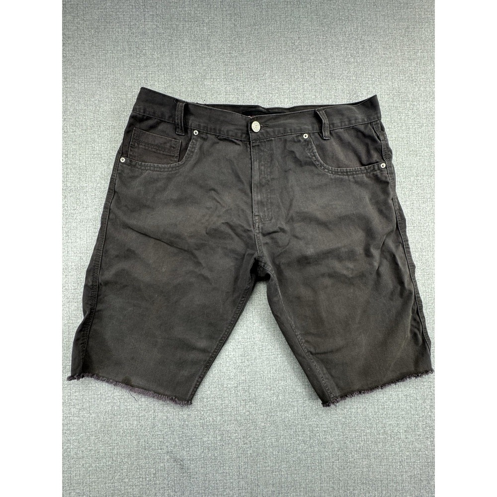 ENYCE A Sean Combs Co. Size 38 Men's Black Cut Off Jean Shorts. 2013 12" Inseam.